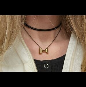 Gold Bow Necklace